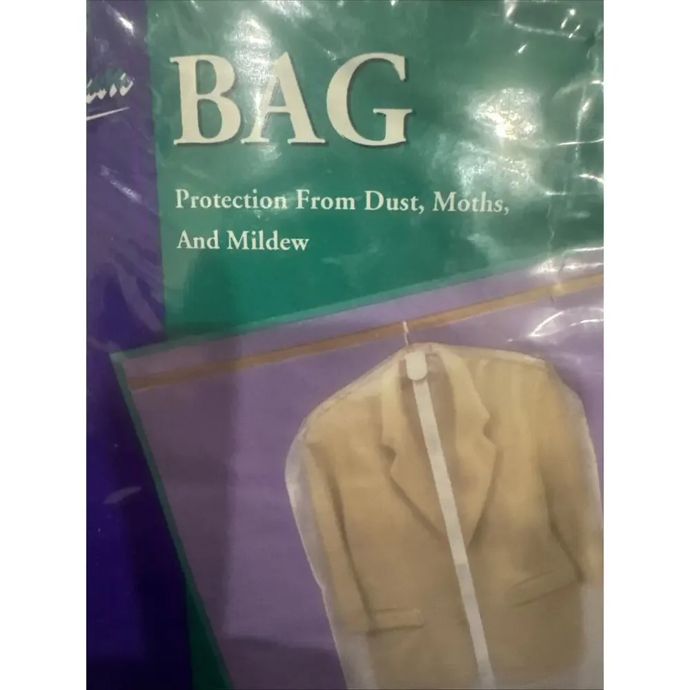 4 Pack Suit Garment Bags 38in Clear Cover Closet Storage Dust Protector
